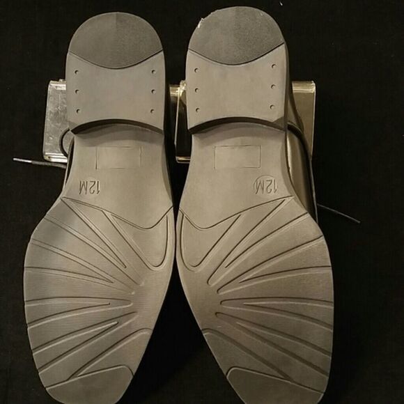 JEAN YVES BLACK MATTE MEN'S DRESS SHOE. - Picture 4 of 4